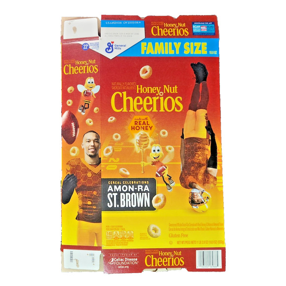 3 NFL Cereal Celebrations Boxes Justin Jefferson Ja'marr Chase Amon-Ra St Brown - Picture 6 of 7